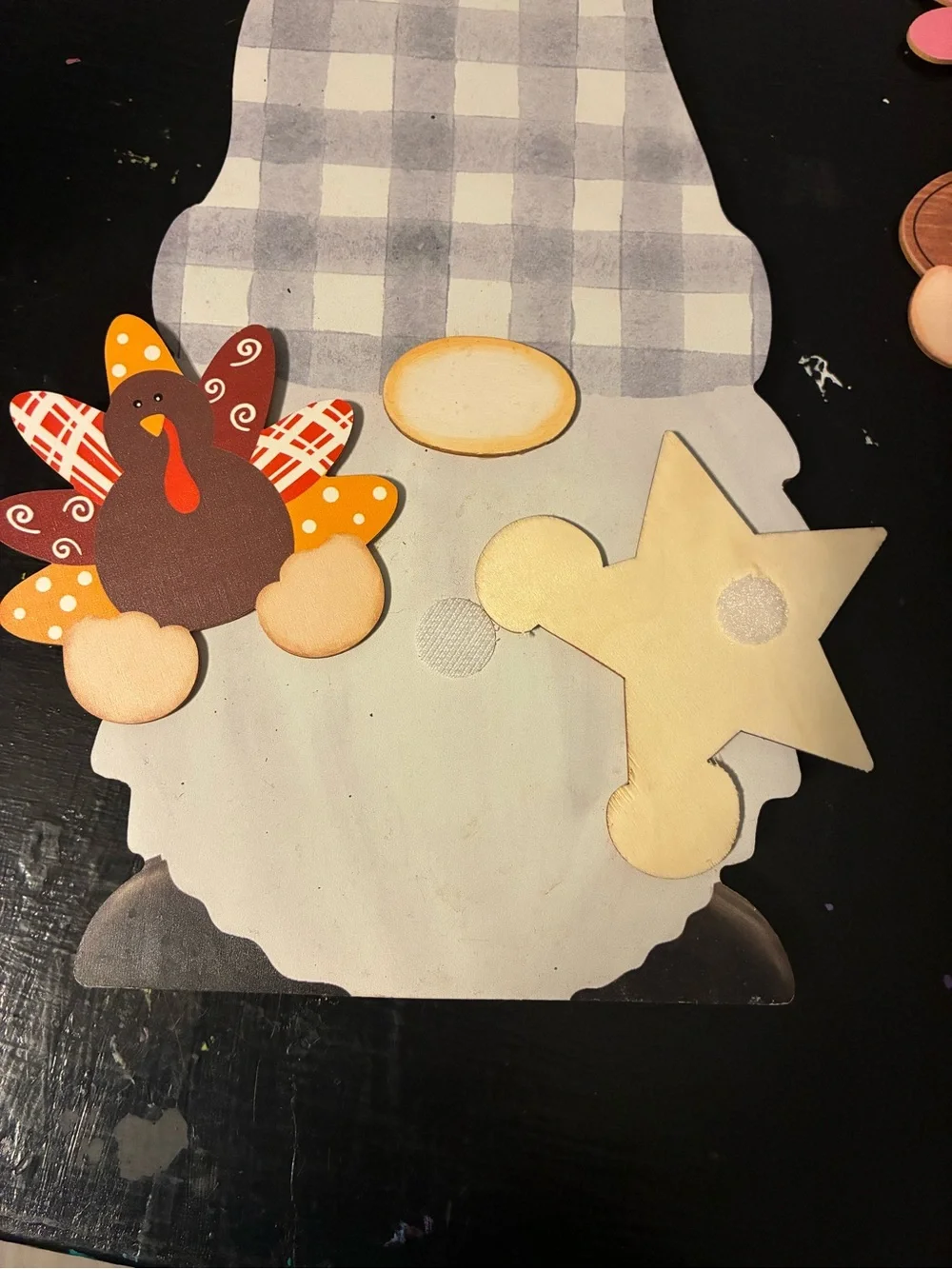 Wooden Gnome Interchangeable Holiday Door Hanger